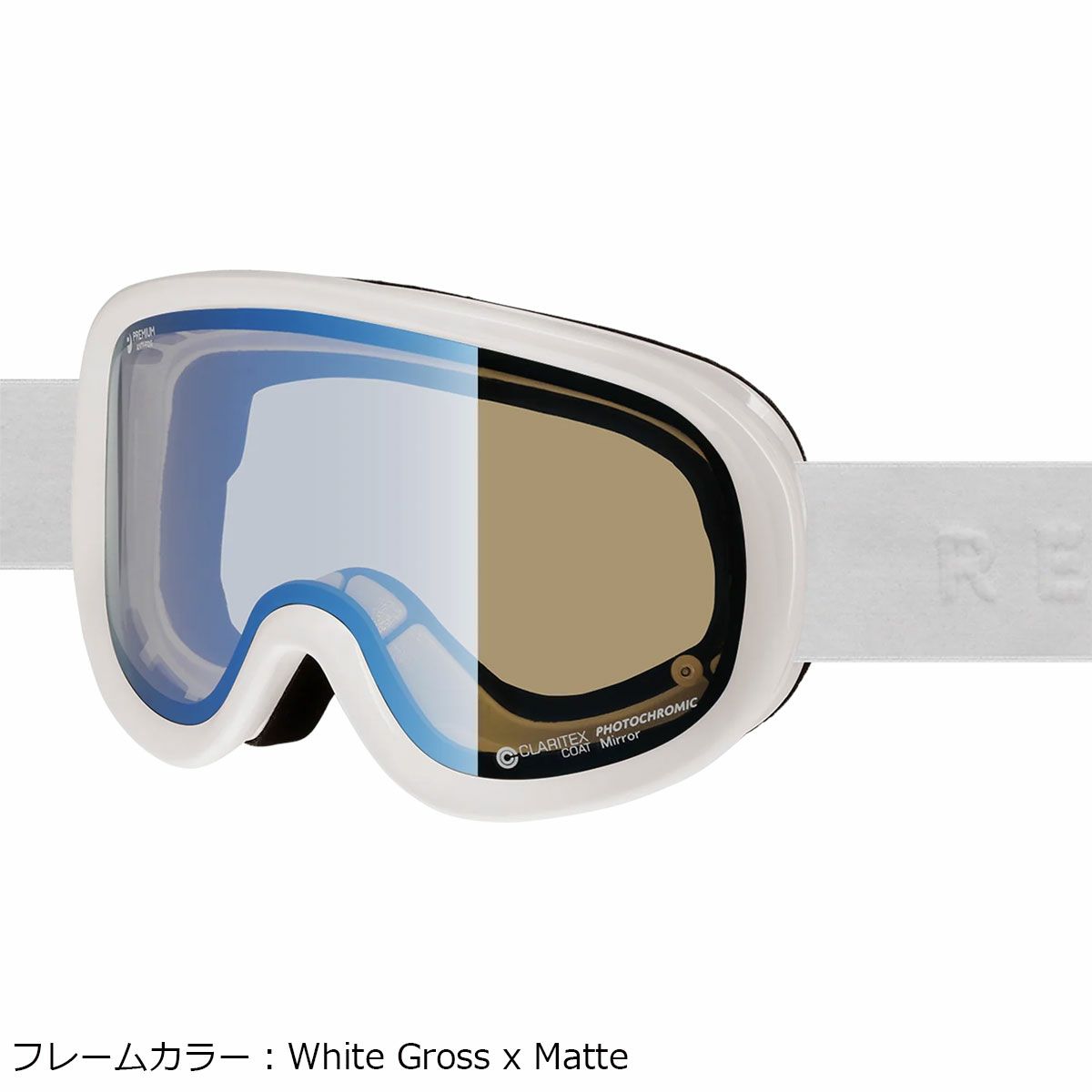 レボルトREVOLTスノボースノボスノーボードゴーグルSUPERLIGHTFRAMEWhiteGrossxMatteR26WHTメンズレディースユニセックス25-26