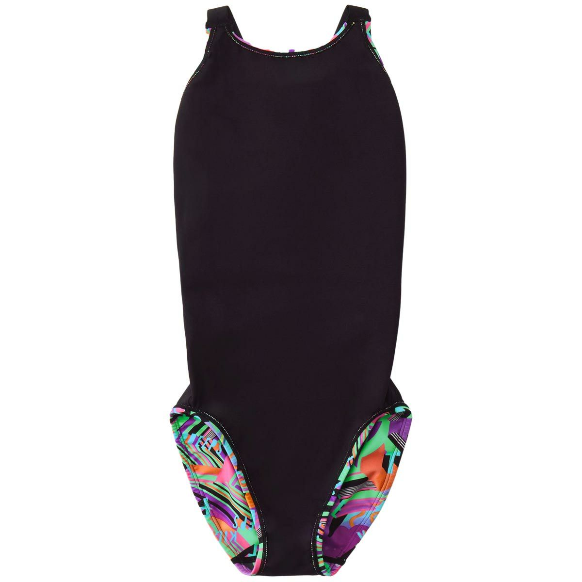 スピードSPEEDOスイムフィットネス競泳水着ワーディングストライプスターンズワイドストラップスーツSTW02606-AQレディース女性26S1