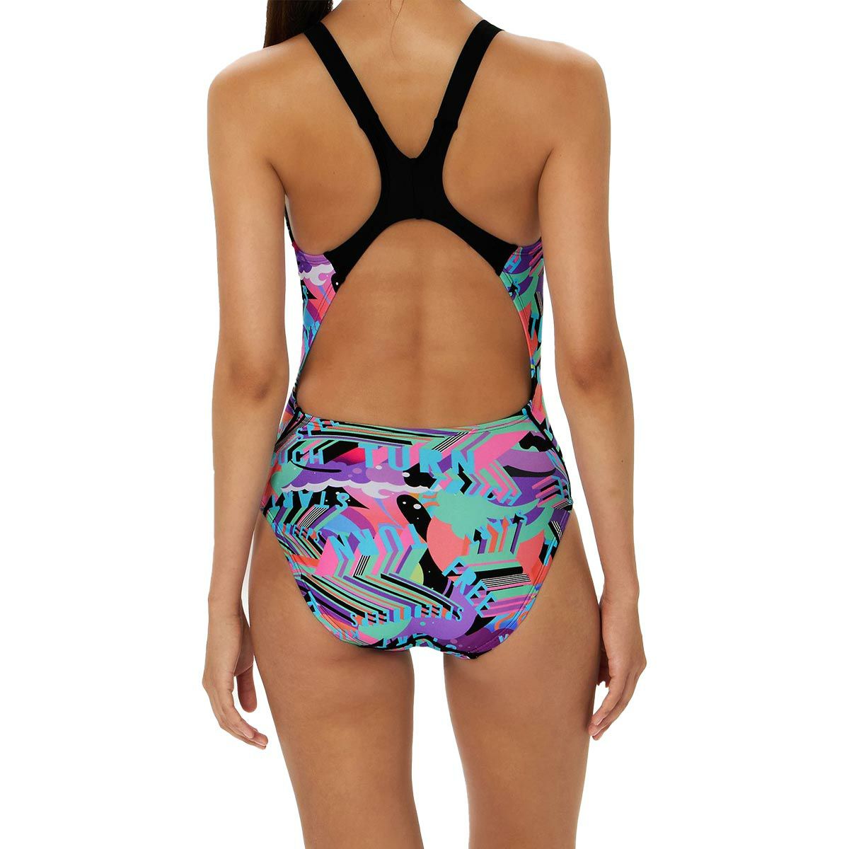 スピードSPEEDOスイムフィットネス競泳水着ワーディングストライプスターンズワイドストラップスーツSTW02606-MTレディース女性26S1