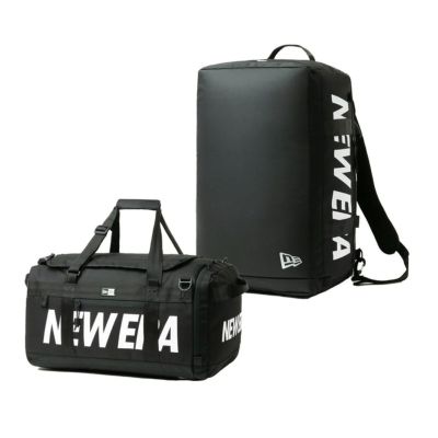 ニューエラNEWERAアウトドアカジュアル鞄バッグボストンバッグスポーツバッグクラブダッフルバッグ50L2ウェイプリントロゴブラック14521343メンズレディースユニセックス26SP春夏