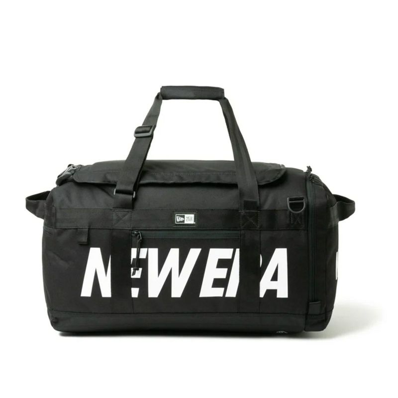 ニューエラNEWERAアウトドアカジュアル鞄バッグボストンバッグスポーツバッグクラブダッフルバッグ50L2ウェイプリントロゴブラック14521343メンズレディースユニセックス26SP春夏