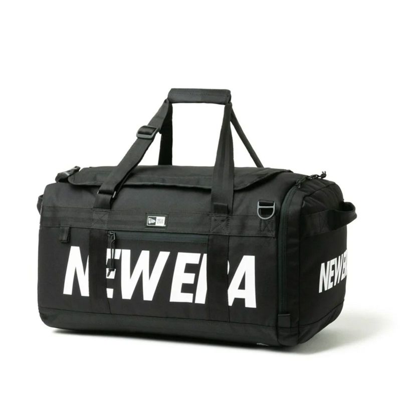 ニューエラNEWERAアウトドアカジュアル鞄バッグボストンバッグスポーツバッグクラブダッフルバッグ50L2ウェイプリントロゴブラック14521343メンズレディースユニセックス26SP春夏