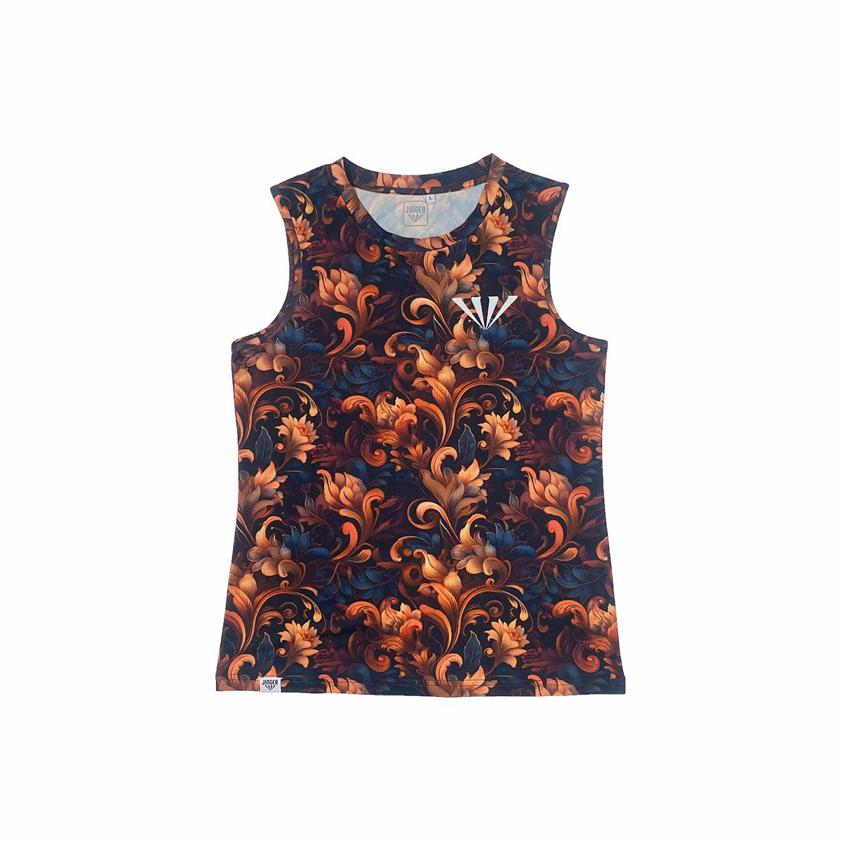 ジンガーJINGERランニングウェアノースリーブタンクトップウィメンズノースリーブシャツJF-6029-BRNレディース女性25HO秋冬