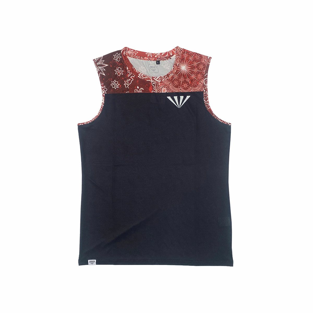 ジンガーJINGERランニングウェアノースリーブタンクトップノースリーブシャツJM-6028-REDメンズ男性25HO秋冬