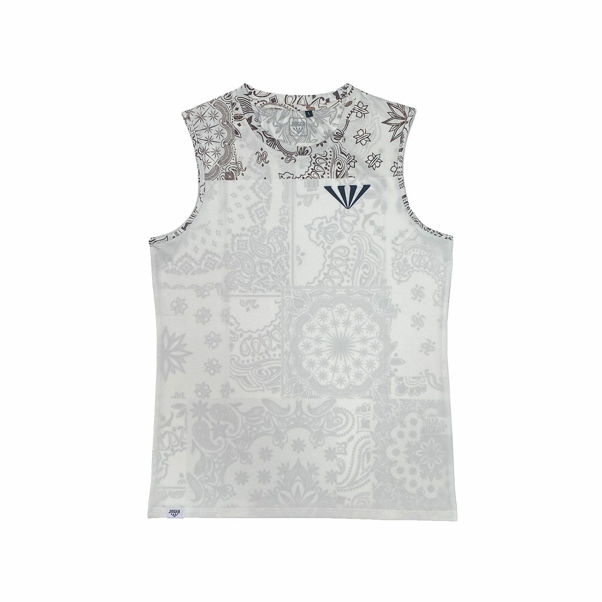 ジンガーJINGERランニングウェアノースリーブタンクトップノースリーブシャツJM-6028-WHTメンズ男性25HO秋冬