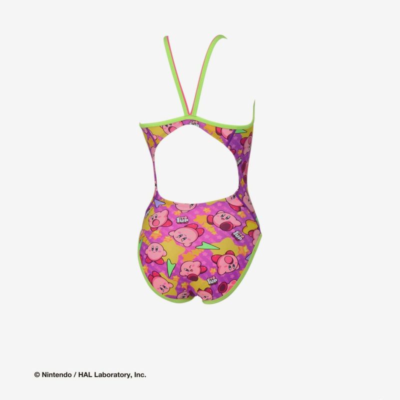 スピードSPEEDOスイムフィットネス競泳水着カービィスーパースターターンズスーツSTW02601-PUレディース女性26S1