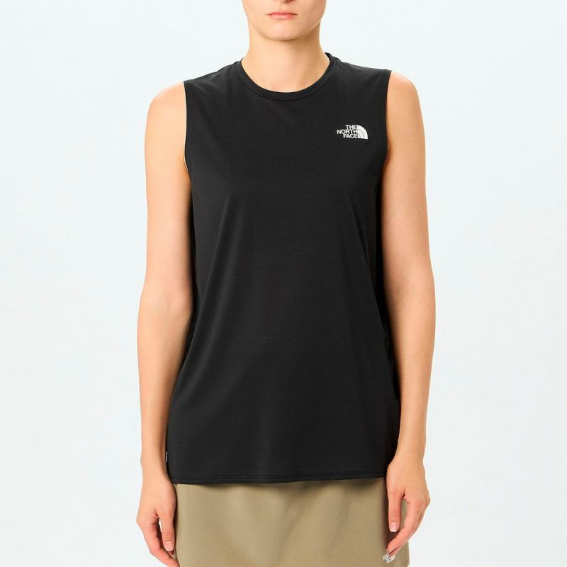 ザ・ノース・フェイスTHENORTHFACEランニングトレーニングウェアノースリーブタンクトップスリーブレスGTDメランジクルーS/LGTDMELANGECRNTW12594-Kレディース女性26SS春夏