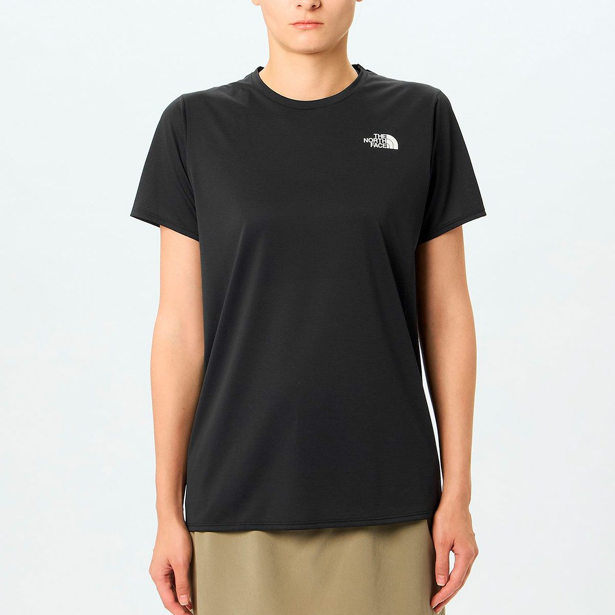 ザ・ノース・フェイスTHENORTHFACEランニングトレーニングウェア半袖TシャツショートスリーブGTDメランジクルーS/SGTDMELANGECRNTW12595-Kレディース女性26SS春夏