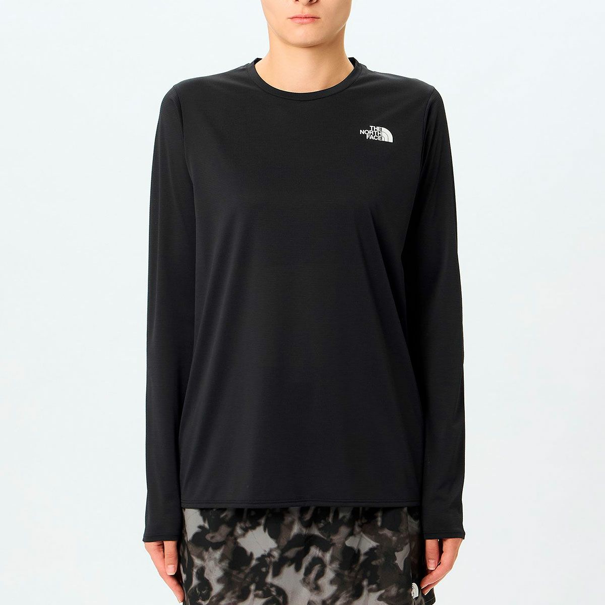 ザ・ノース・フェイスTHENORTHFACEランニングトレーニングウェア長袖TシャツロンTロングスリーブGTDメランジクルーL/SGTDMELANGECRNTW12597-Kレディース女性26SS春夏