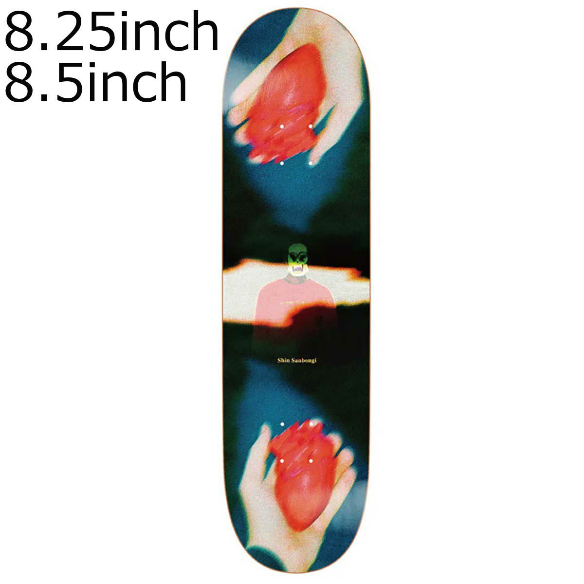 ポーラーPOLARスケボースケートボードデッキ板ShinSanbongiHeartInHand8.25PSC-W25-89