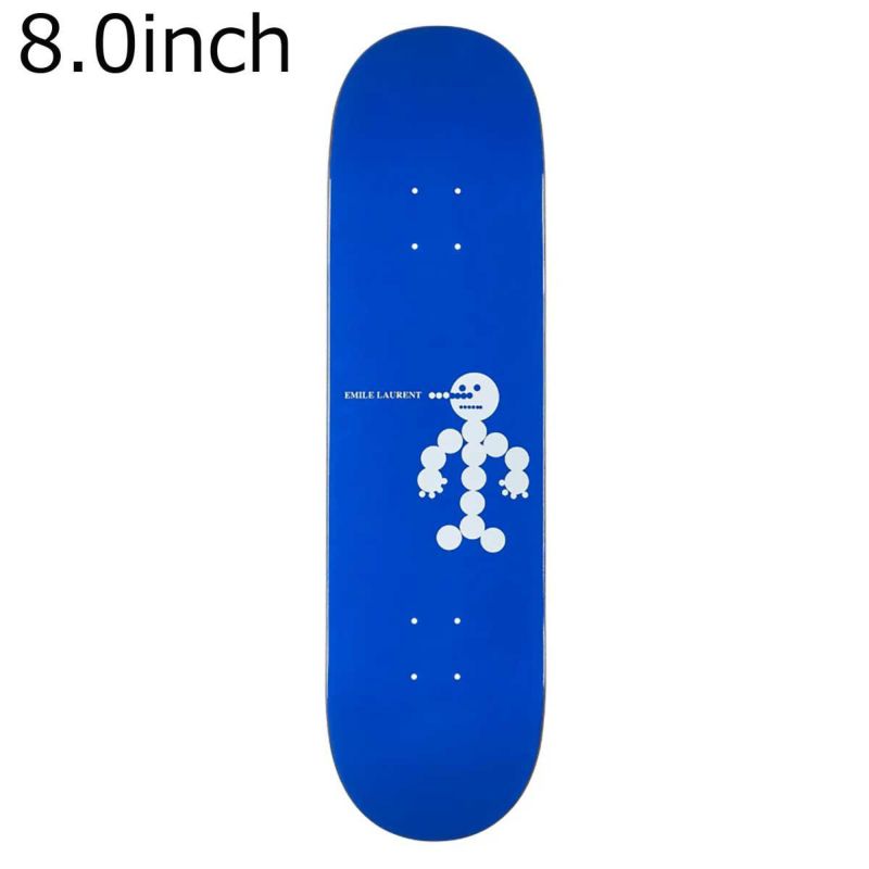 ポーラーPOLARスケボースケートボードデッキ板EmileLaurentSnowmanBlue8.0PSC-W25-96