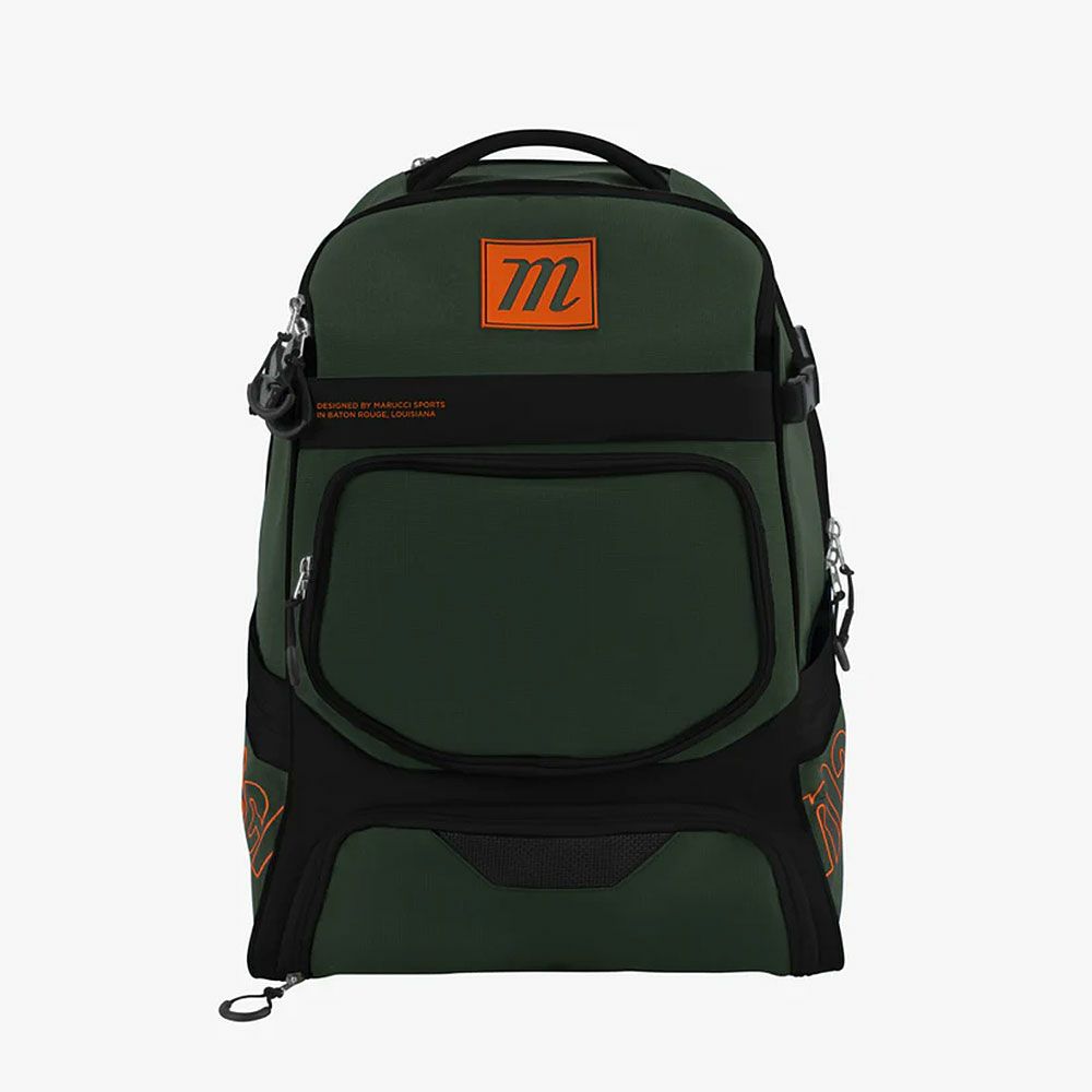 マルーチマルッチmarucciベースボール野球ソフトボール鞄バッグリュックサックバックパックデイパックバット4本収納可能バットパックMBRNGRBP-GRBKメンズレディースユニセックス26SP春夏