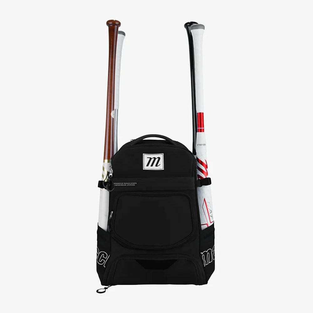 マルーチマルッチmarucciベースボール野球ソフトボール鞄バッグリュックサックバックパックデイパックバット4本収納可能バットパックMBRNGRBP-BKメンズレディースユニセックス26SP春夏