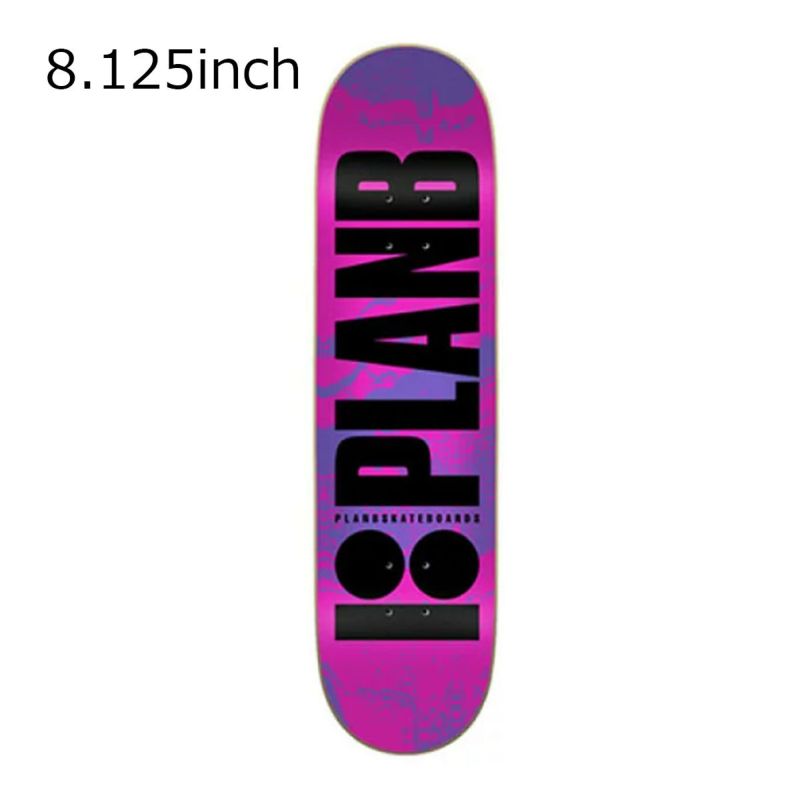 プランビーPLANBスケボースケートボードデッキ板TEAMORIGINALFLUOR8.125PBDE0022A070