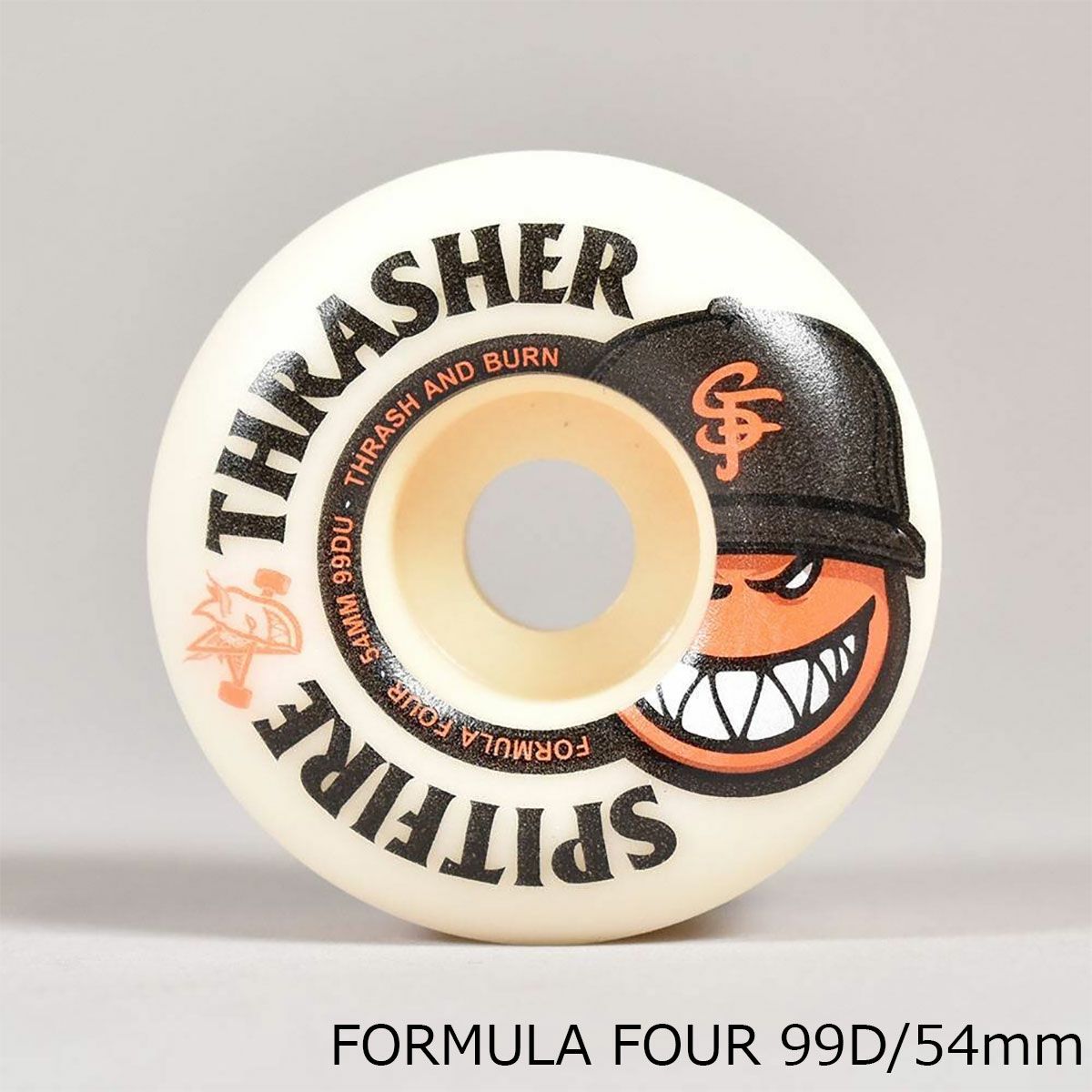 スピットファイアSPITFIREスケボースケートボードウィールF499DRADIALFULLSHAPETHRASHER×SPITFIRECITY54mm21110393A54