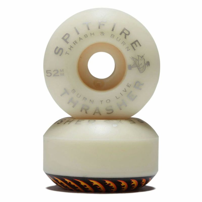 スピットファイアSPITFIREスケボースケートボードウィールF499DCLASSICSHAPETHRASHER×SPITFIREFLAME52mm21110393B52