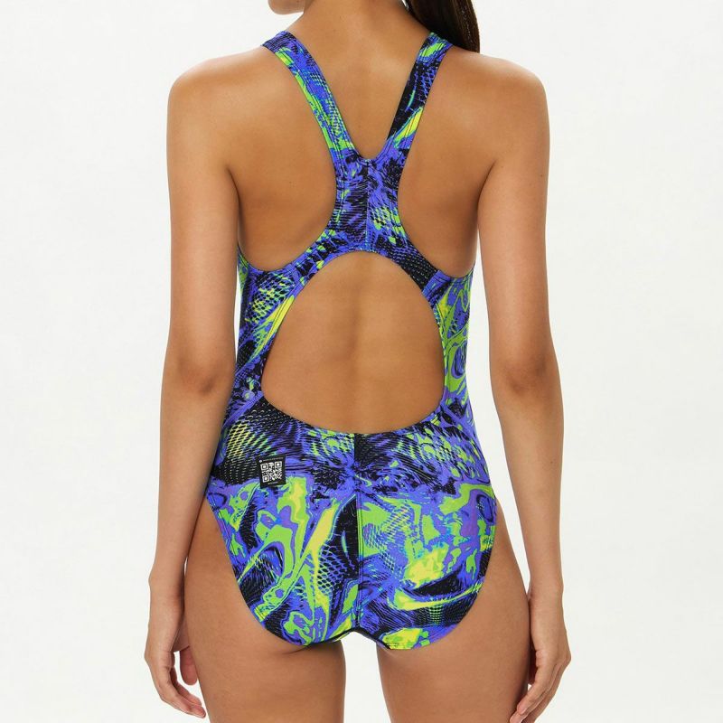 スピードSPEEDOスイムフィットネス競泳水着フレックスシグマニューエイムカットスーツ2SCW02606F-BLレディース女性26S1