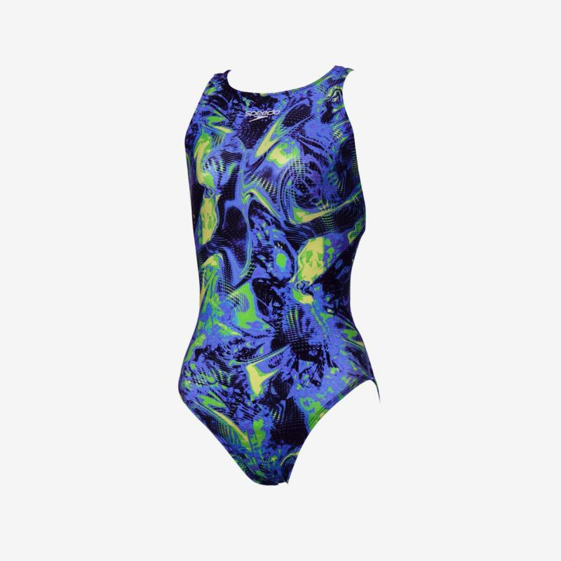 スピードSPEEDOスイムフィットネス競泳水着フレックスシグマニューエイムカットスーツ2SCW02606F-BLレディース女性26S1