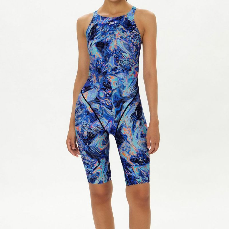 スピードSPEEDOスイムフィットネス競泳水着フレックスシグマニューオープンバックニースキン2SCW12606F-VIレディース女性26S1