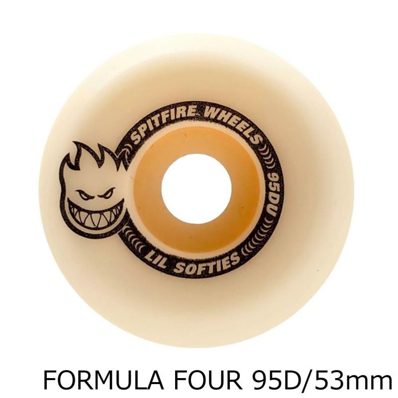 スピットファイアSPITFIREスケボースケートボードウィール95DULILSOFTIESCONICALFULLSHAPE53mm21110407B53
