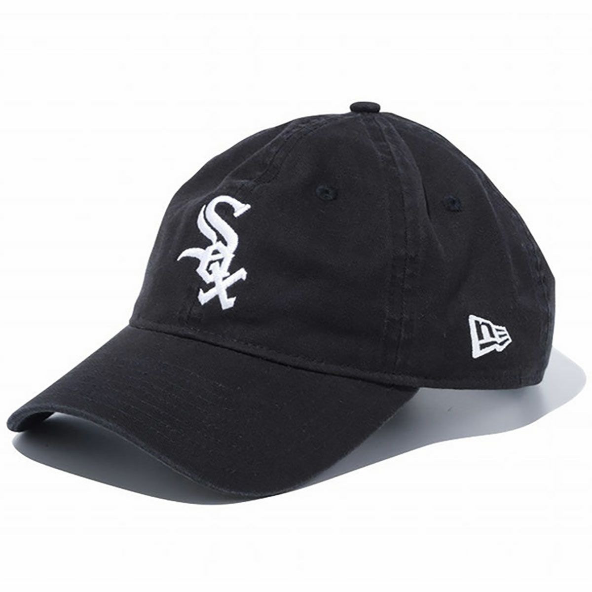 ニューエラNEWERAアウトドアカジュアル帽子キャップ9TWENTYシカゴホワイトソックスウォッシュドコットンブラック×ホワイト14525139メンズレディースユニセックス26SP春夏