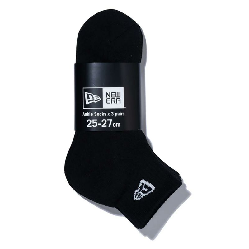 ニューエラNEWERAサーフィンサーフソックス靴下ソックスアンクル3ペアブラック14518191メンズレディースユニセックス26SP春夏