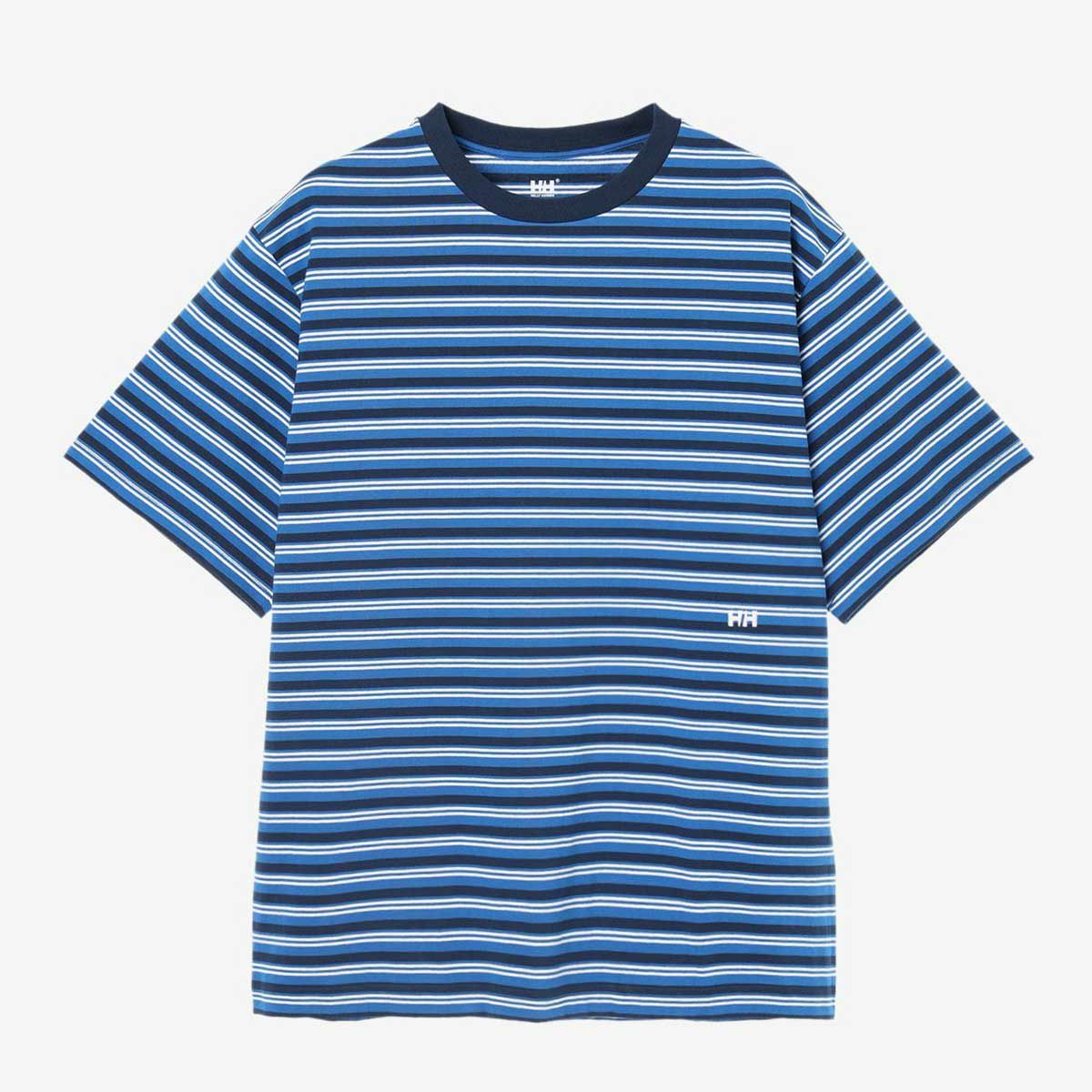 ヘリーハンセンHELLYHANSアウトドアカジュアルウェア半袖TシャツショートスリーブマルチボーダーティーMULTIBDTEEHE62641-NBメンズレディースユニセックス26SP春夏