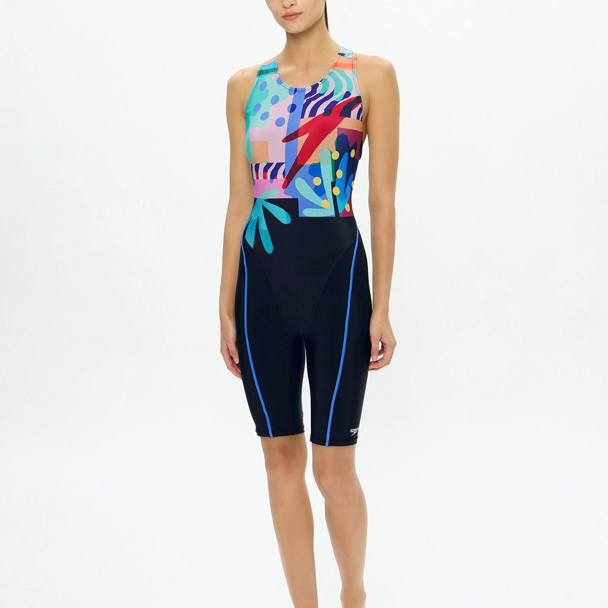 スピードSPEEDOスイムフィットネス競泳水着ウォーターファンルースンニースキンSFW12613-MTレディース女性26S1