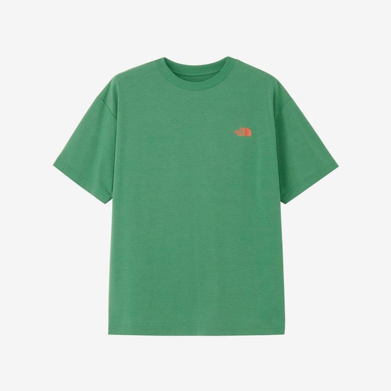 ザ・ノース・フェイスTHENORTHFACEランニングトレーニングウェア半袖TシャツショートスリーブES66ロゴワイドティーNT32597-DRメンズ男性26SS春夏