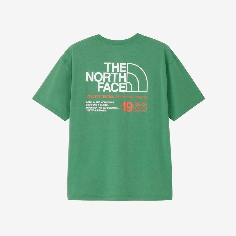 ザ・ノース・フェイスTHENORTHFACEランニングトレーニングウェア半袖TシャツショートスリーブES66ロゴワイドティーNT32597-DRメンズ男性26SS春夏