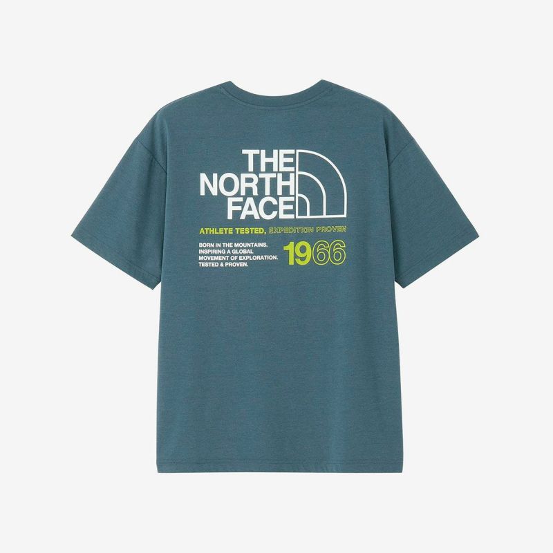 ザ・ノース・フェイスTHENORTHFACEランニングトレーニングウェア半袖TシャツショートスリーブES66ロゴワイドティーNT32597-SLメンズ男性26SS春夏