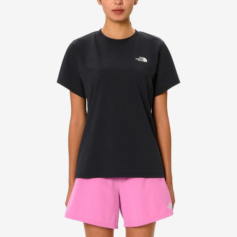 ザ・ノース・フェイスTHENORTHFACEランニングトレーニングウェア半袖TシャツショートスリーブESレトロトレイルティーNTW32683-Kレディース女性26SS春夏