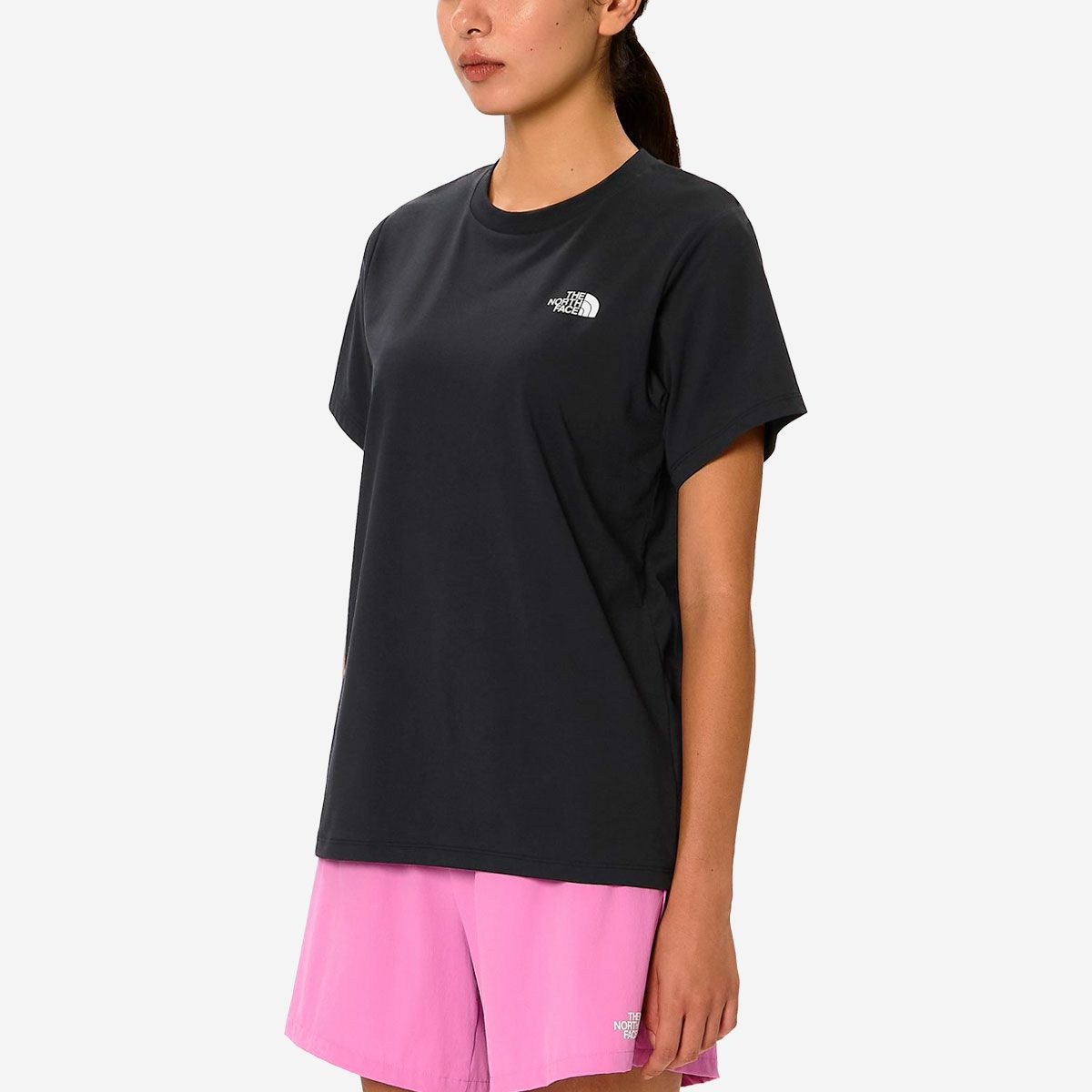 ザ・ノース・フェイスTHENORTHFACEランニングトレーニングウェア半袖TシャツショートスリーブESレトロトレイルティーNTW32683-Kレディース女性26SS春夏