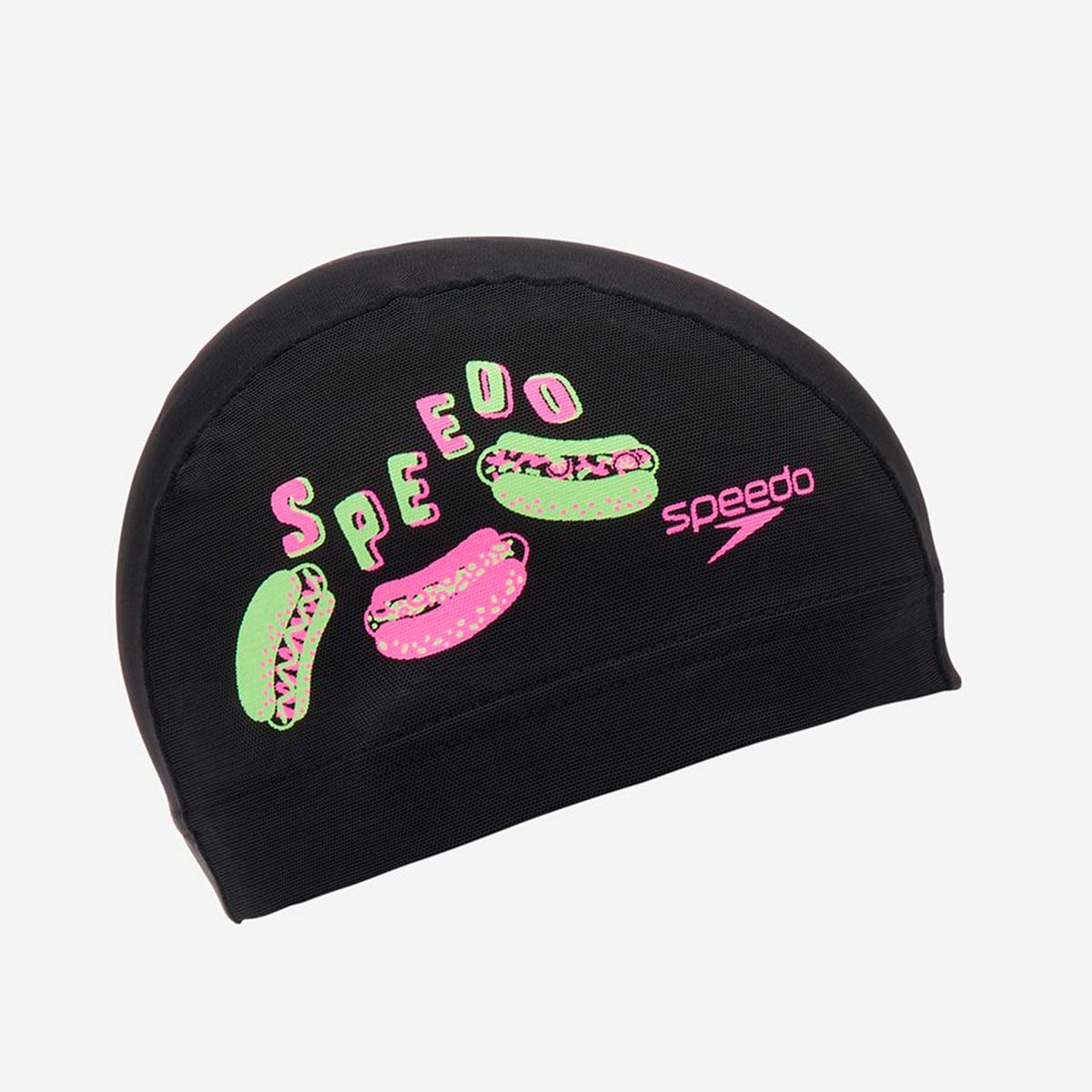 スピードSPEEDOスイムフィットネス競泳キャップホットドッグメッシュキャップSE12607-LG
