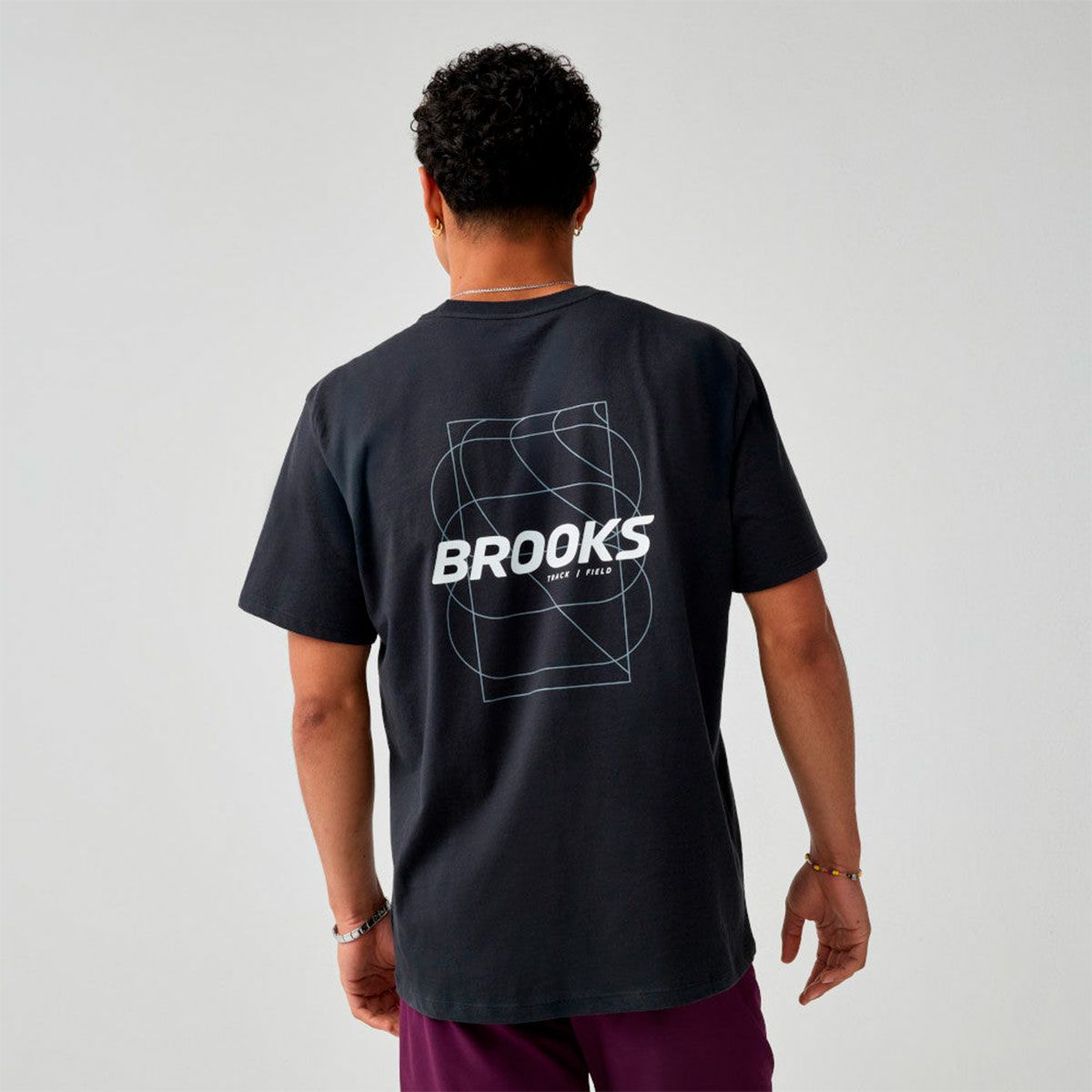 ブルックスBROOKSランニングウェア半袖TシャツGraphicShortSleeveBAM5910メンズ男性26SP春夏