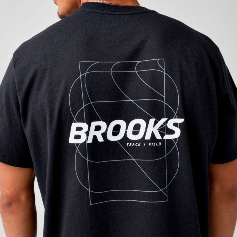 ブルックスBROOKSランニングウェア半袖TシャツGraphicShortSleeveBAM5910メンズ男性26SP春夏