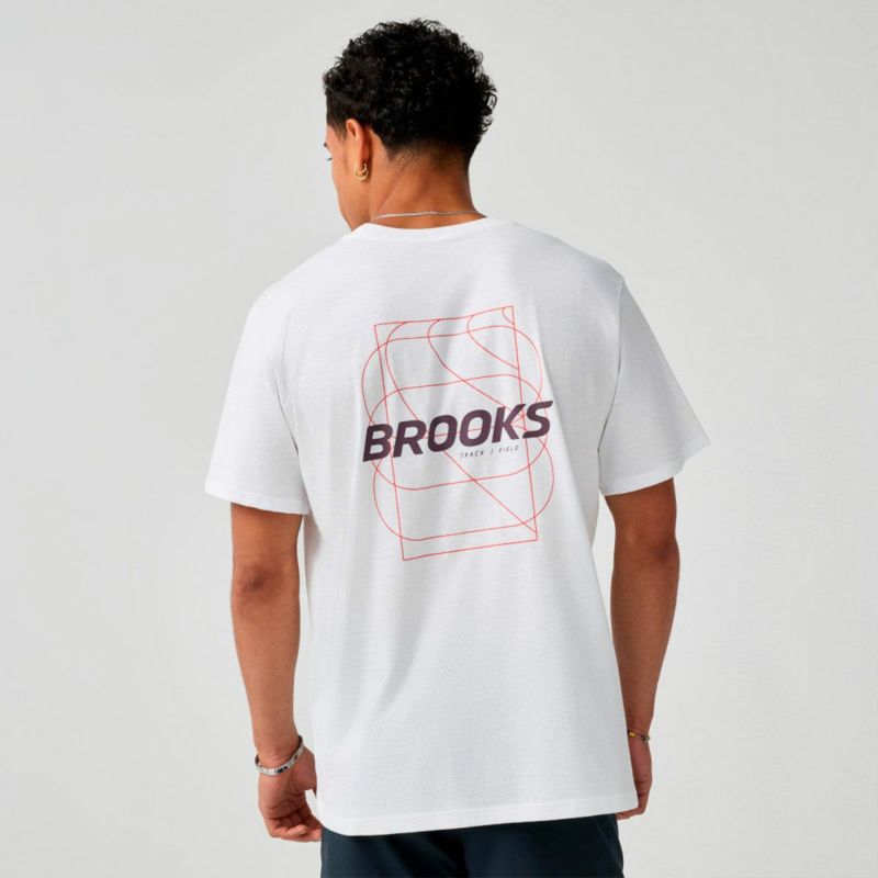 ブルックスBROOKSランニングウェア半袖TシャツGraphicShortSleeveBAM5910メンズ男性26SP春夏
