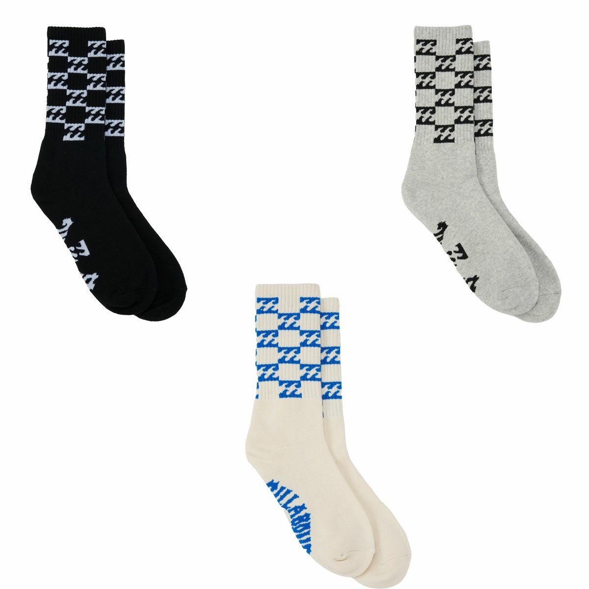 ビラボンBILLABONGサーフィンサーフソックス靴下WAVECHECKERSOCKSBG011945メンズ男性26SP春夏