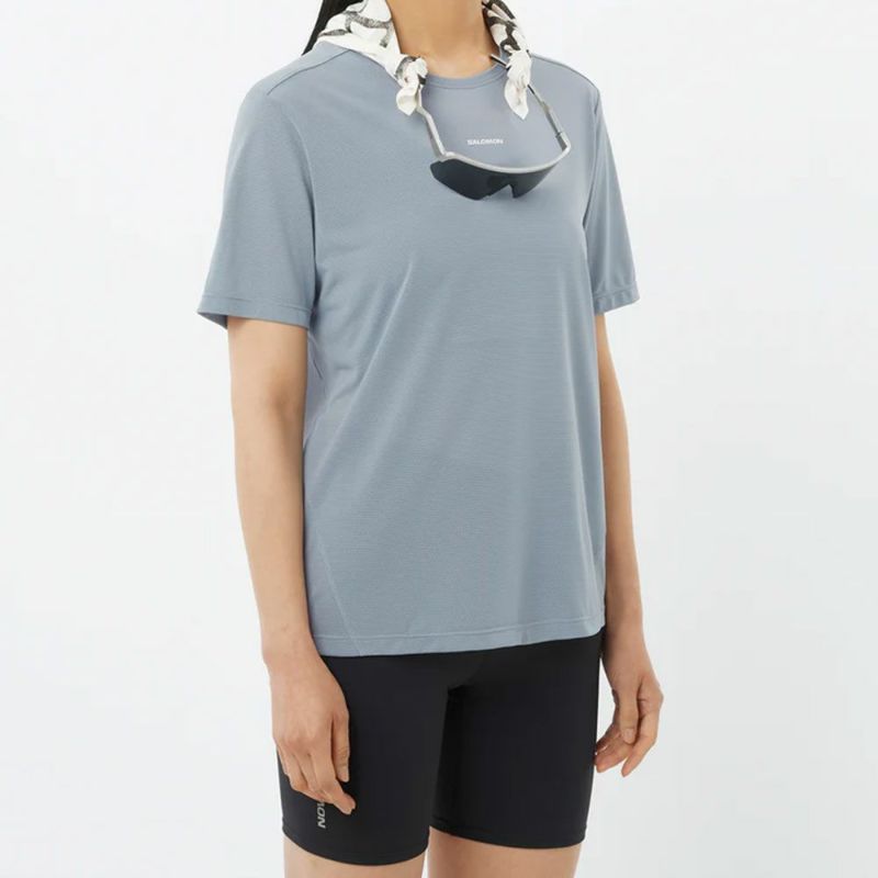 サロモンSALOMONランニングウェア半袖TシャツSHAKEoutCORELC2776100レディース女性26SP春夏