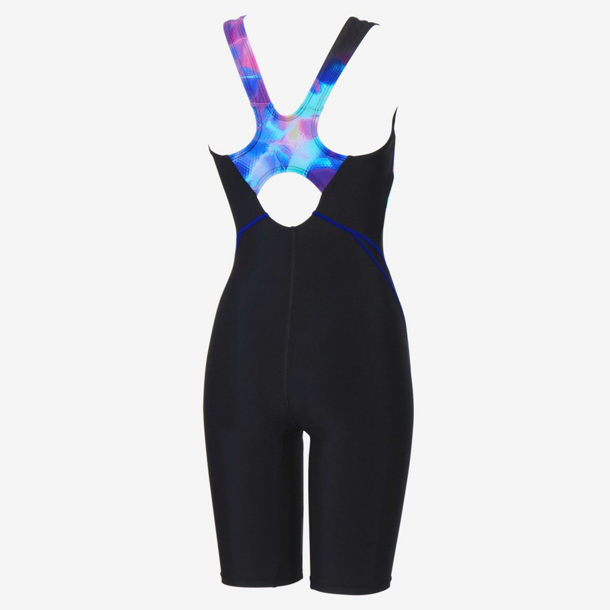 スピードSPEEDOスイムフィットネス競泳水着カラーオブウェーブスルースンニースキンSFW12612-BLレディース女性26S1