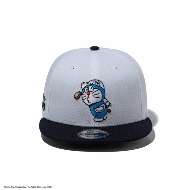 ニューエラNEWERAアウトドアカジュアル帽子キャップ9FIFTYドラえもんGOPLAYGOLFホワイトネイビーバイザー|ゴルフ14935396メンズレディースユニセックス26SP春夏
