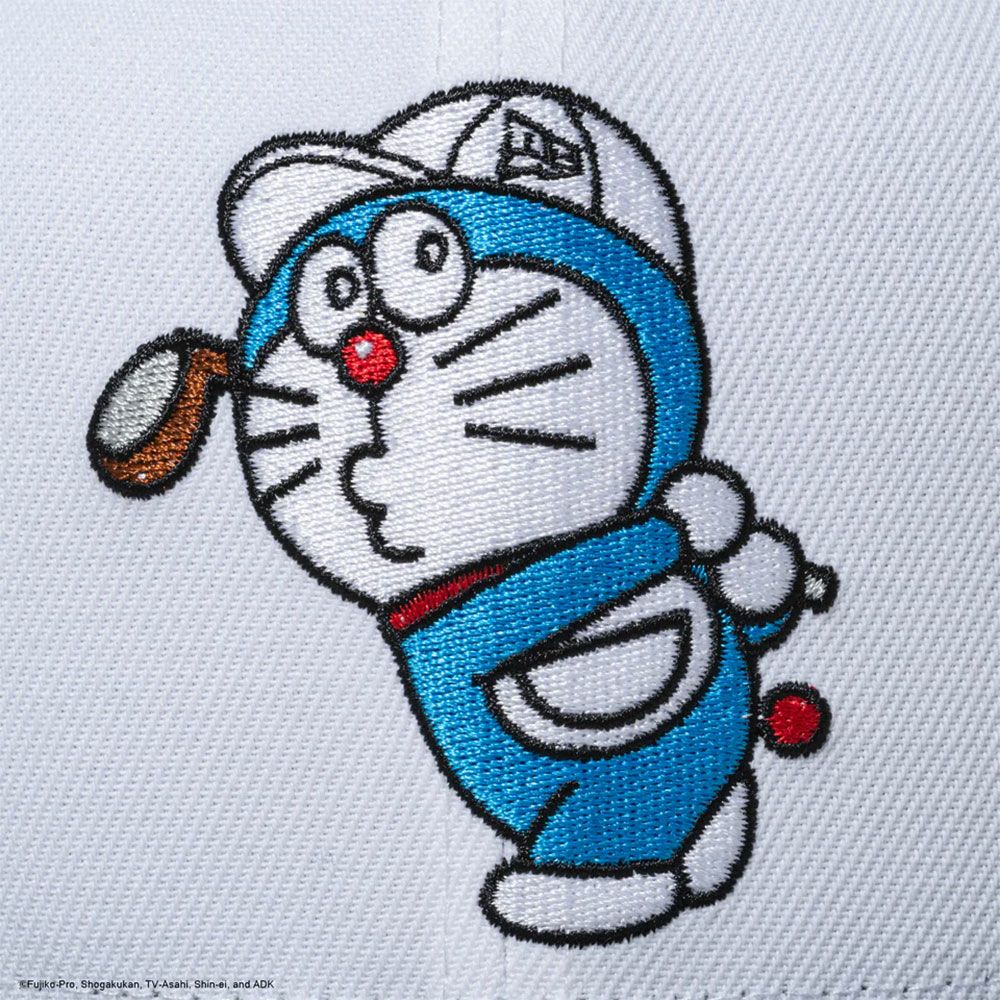 ニューエラNEWERAアウトドアカジュアル帽子キャップ9FIFTYドラえもんGOPLAYGOLFホワイトネイビーバイザー|ゴルフ14935396メンズレディースユニセックス26SP春夏
