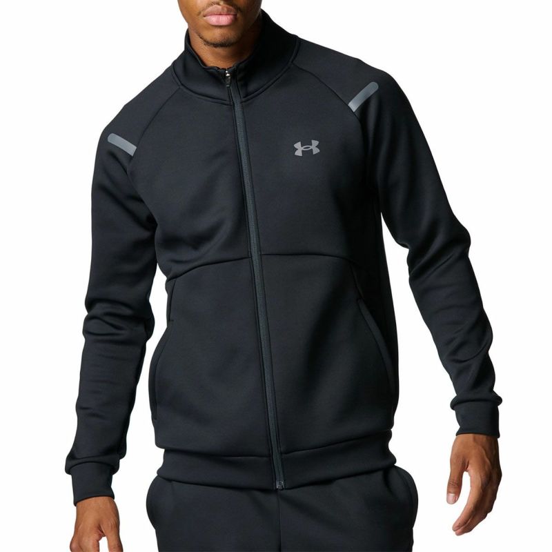 アンダーアーマーUNDERARMOURジムフィットネスヨガウェアアウタージャケットUAアーマーニットトラックジャケットUAARMOURKNITTRACKJACKET6007743-001メンズ男性26SP春夏
