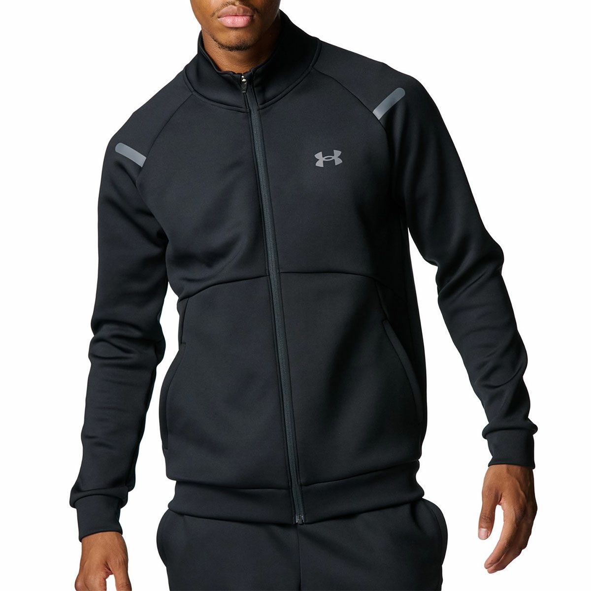 アンダーアーマーUNDERARMOURジムフィットネスヨガウェアアウタージャケットUAアーマーニットトラックジャケットUAARMOURKNITTRACKJACKET6007743-001メンズ男性26SP春夏