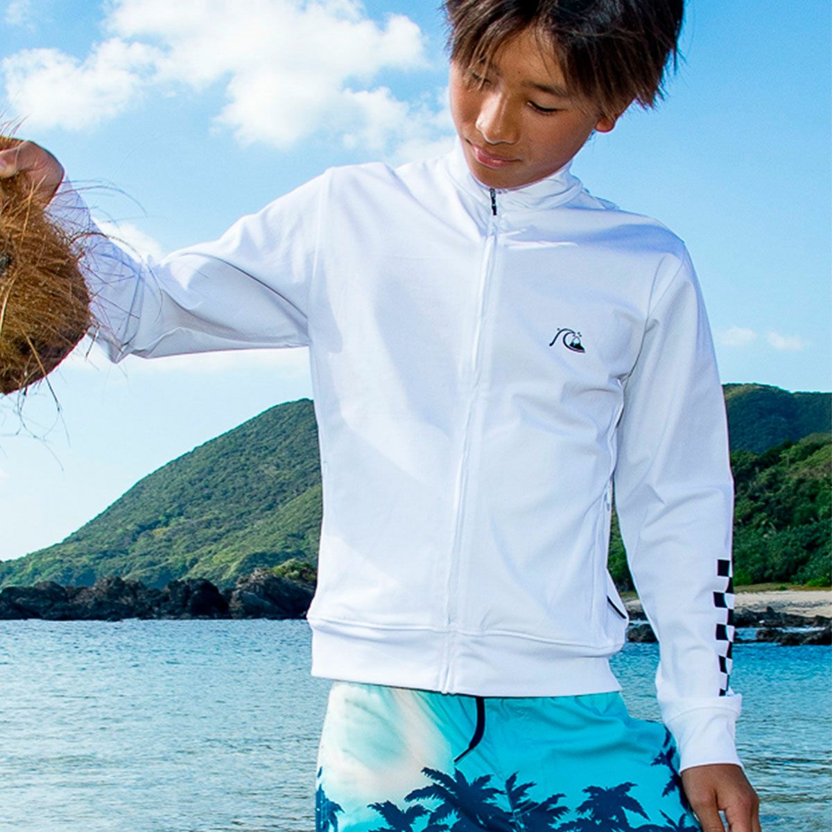 クイックシルバー Quiksilver ジュニア CHECKER ZIP YOUTH ジップ