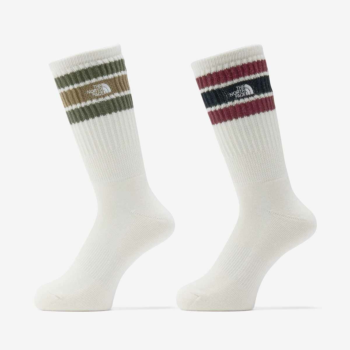 ザ・ノース・フェイスTHENORTHFACEアウトドアカジュアルソックス靴下チューブ2PクルーTUBE2PCREWNN82617-MNメンズレディースユニセックス26SP春夏