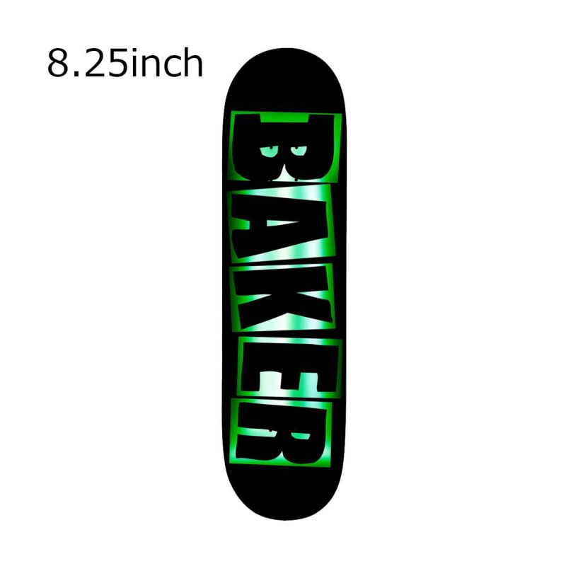 ベイカーBAKERスケボースケートボードデッキ板JCBrandNameBlk/GrFoil8.2503-01-2109