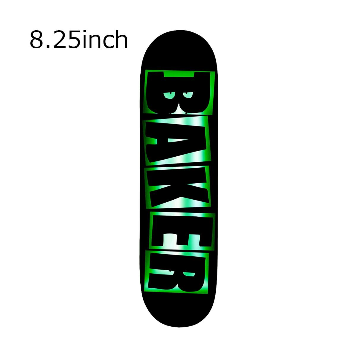 ベイカーBAKERスケボースケートボードデッキ板JCBrandNameBlk/GrFoil8.2503-01-2109