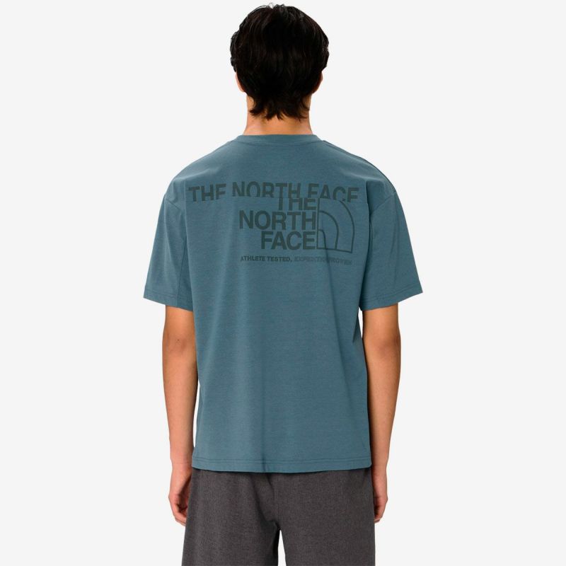 ザ・ノース・フェイスTHENORTHFACEランニングトレーニングウェア半袖TシャツショートスリーブESロゴワイドティーNT32585-SLメンズ男性26SS春夏