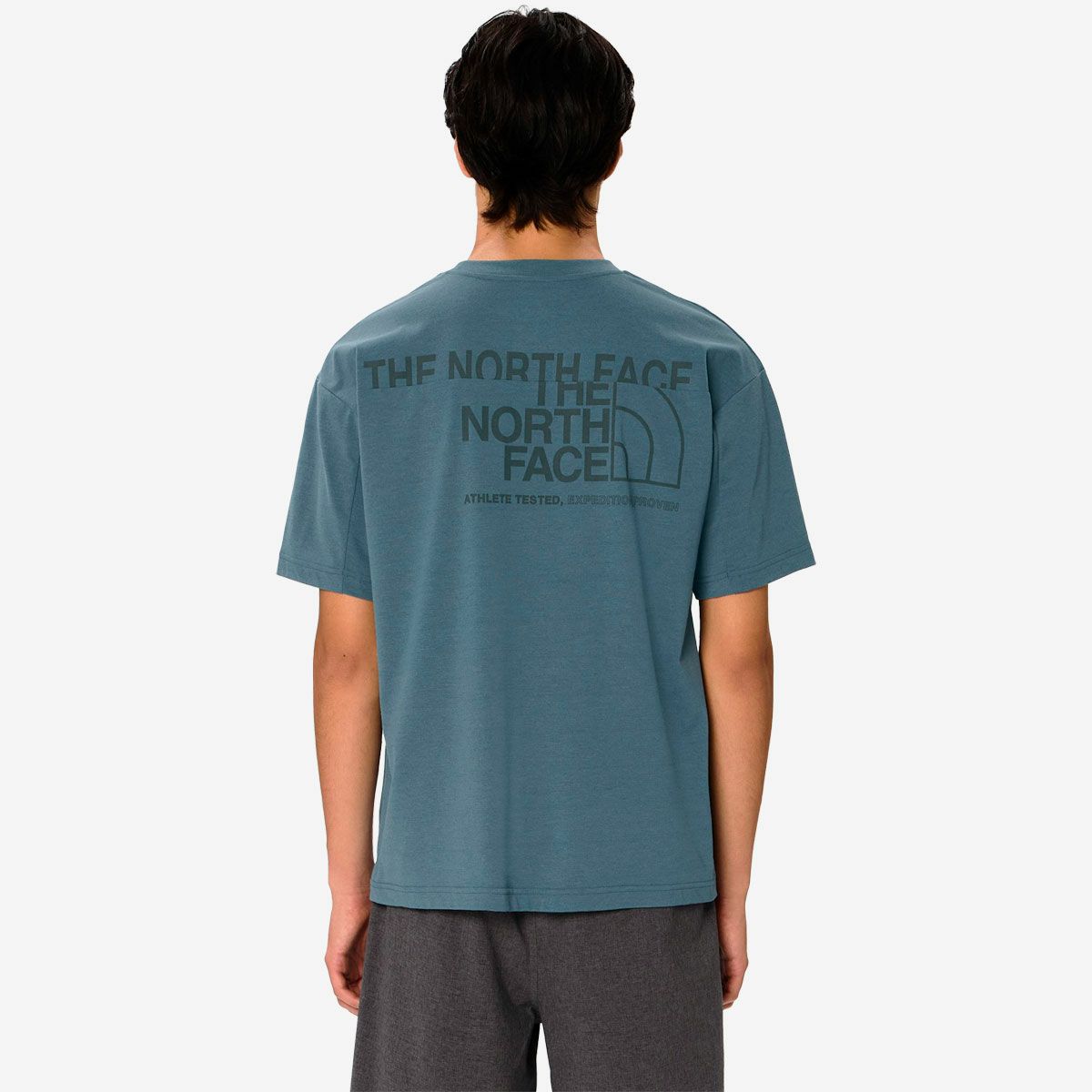 ザ・ノース・フェイスTHENORTHFACEランニングトレーニングウェア半袖TシャツショートスリーブESロゴワイドティーNT32585-SLメンズ男性26SS春夏